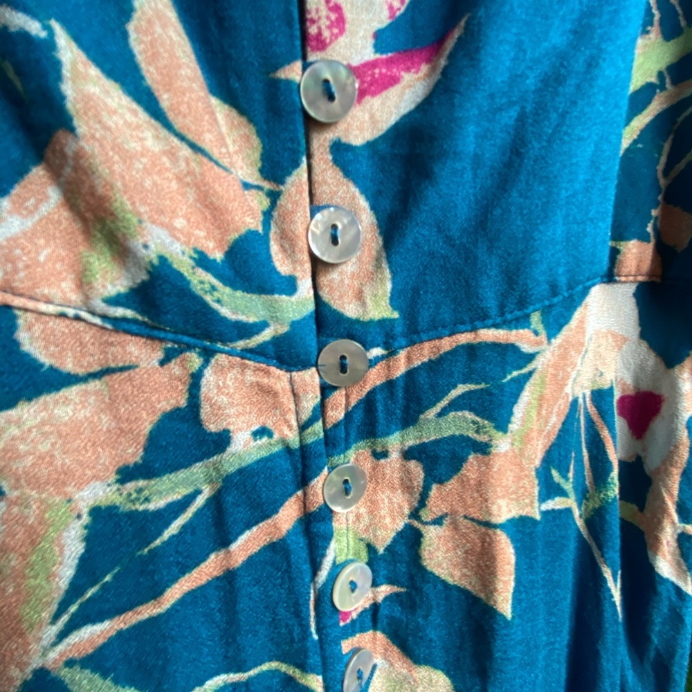 Urban Outfitters Blue Floral Maxi Dress - Picture 6 of 8